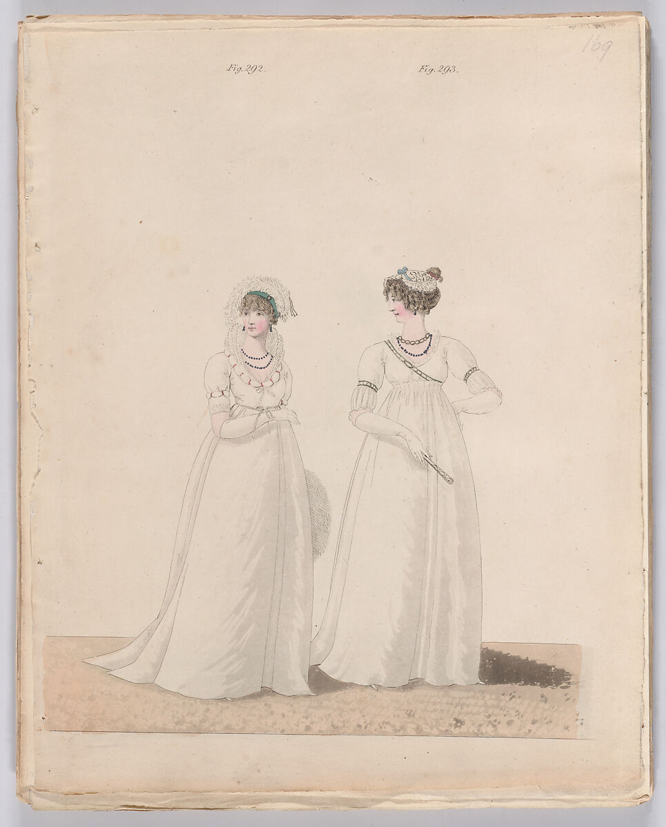 Gallery of Fashion, vol. VII: April 1 1800 - March 1 1801, Nicolaus Heideloff (German, Stuttgart 1761–1837 The Hague), Illustrations: etching and engraving (hand colored)