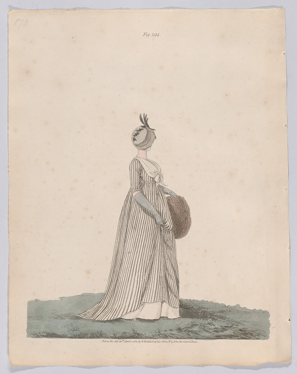 Gallery of Fashion, vol. VIII (April 1, 1801 - March 1 1802), Nicolaus Heideloff (German, Stuttgart 1761–1837 The Hague), Illustrations: etching and engraving (hand colored) 