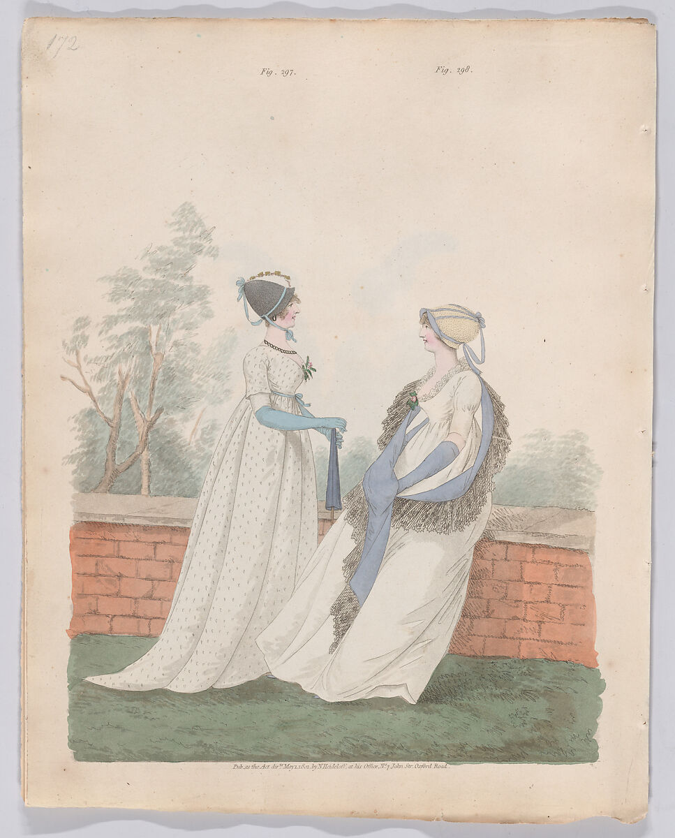 Gallery of Fashion, vol. VIII (April 1, 1801 - March 1 1802), Nicolaus Heideloff (German, Stuttgart 1761–1837 The Hague), Illustrations: etching and engraving (hand colored)
