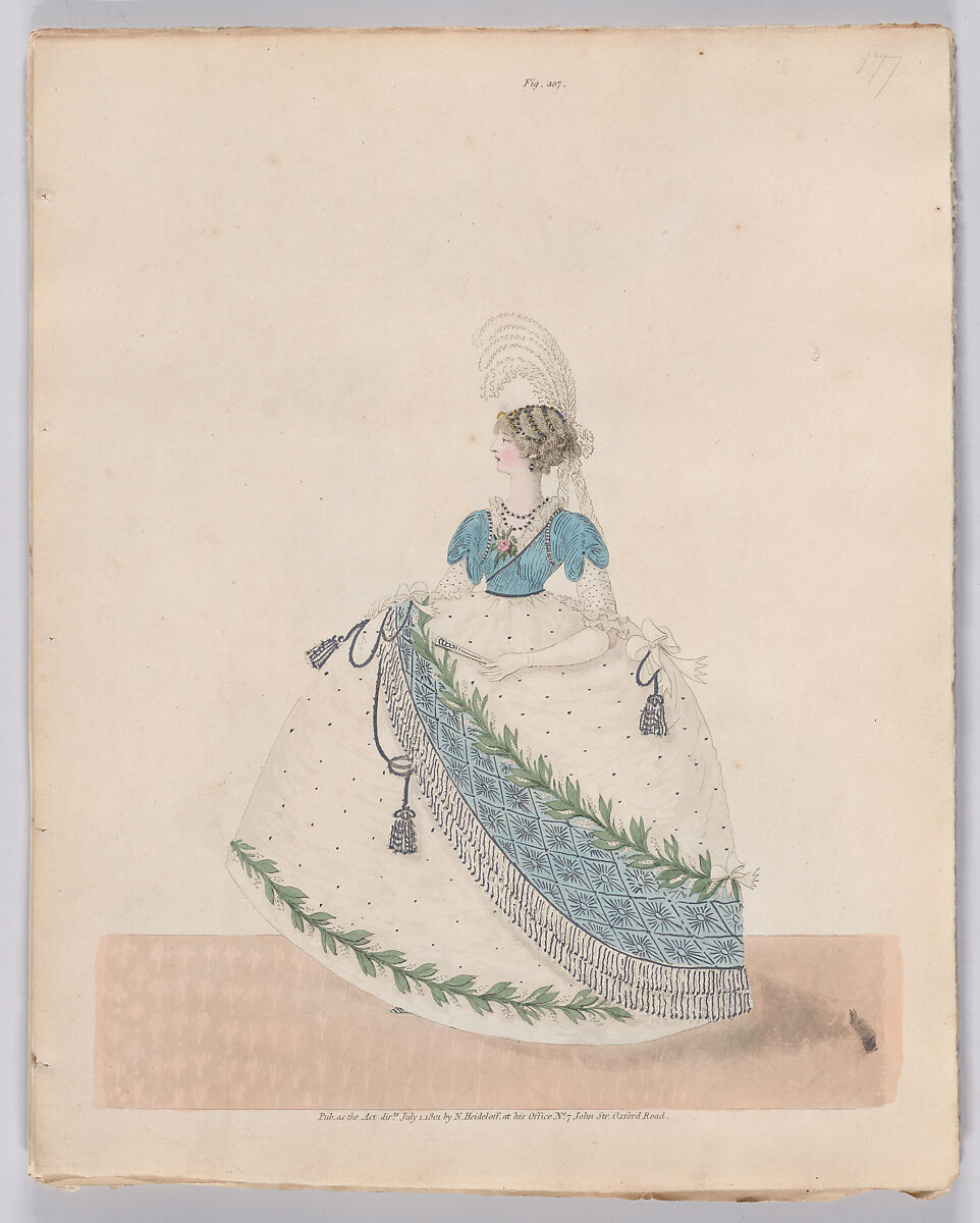 Gallery of Fashion, vol. VIII (April 1, 1801 - March 1 1802), Nicolaus Heideloff (German, Stuttgart 1761–1837 The Hague), Illustrations: etching and engraving (hand colored)