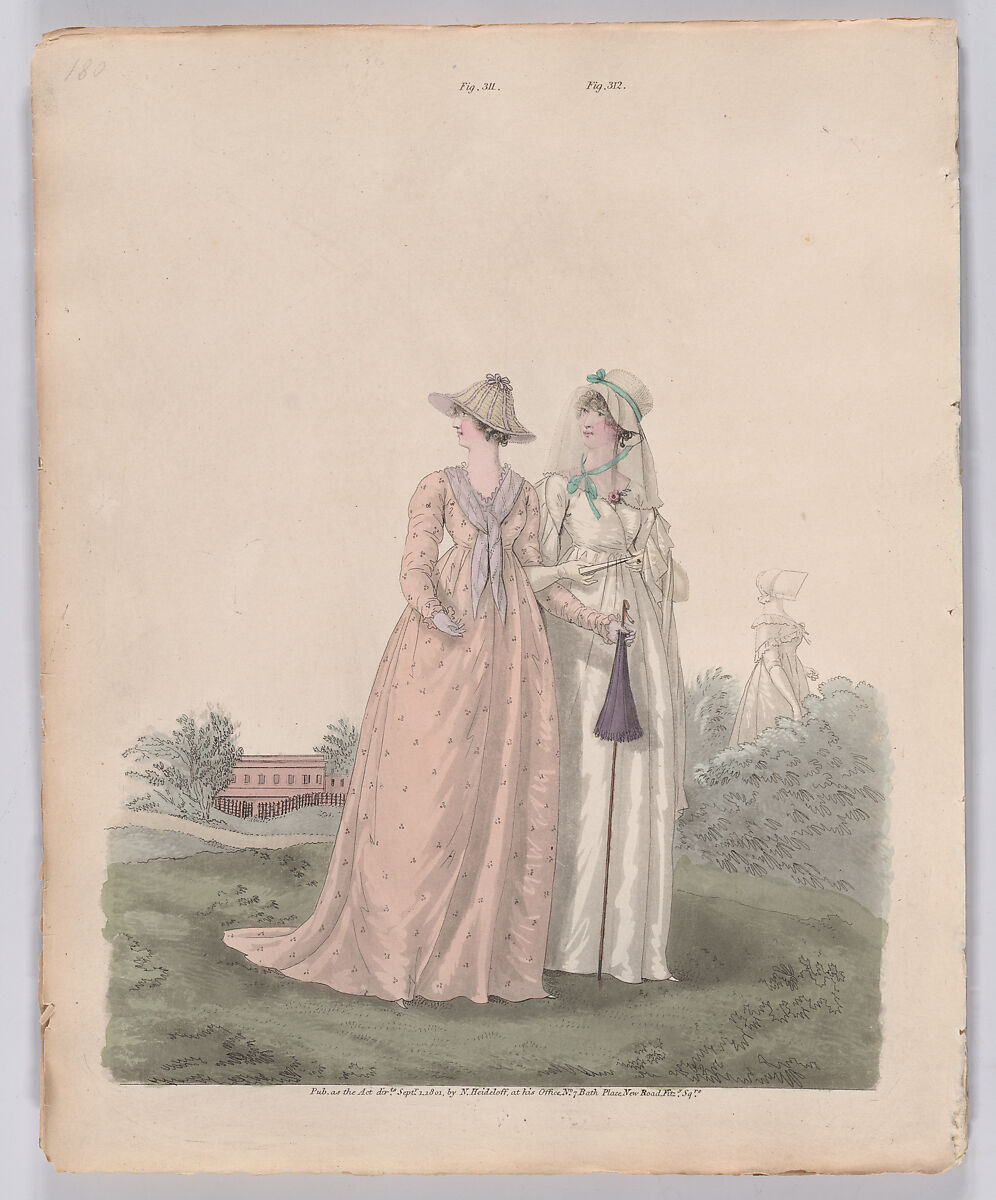 Gallery of Fashion, vol. VIII (April 1, 1801 - March 1 1802), Nicolaus Heideloff (German, Stuttgart 1761–1837 The Hague), Illustrations: etching and engraving (hand colored)