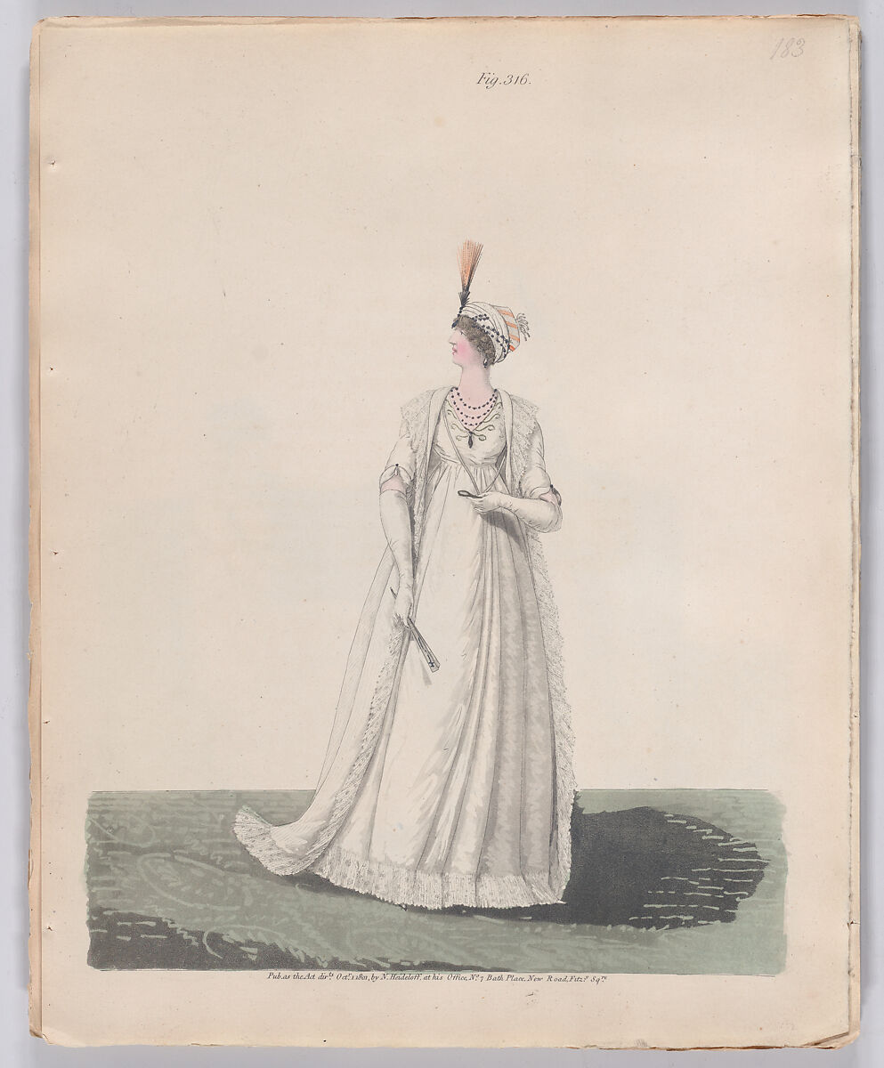 Gallery of Fashion, vol. VIII (April 1, 1801 - March 1 1802), Nicolaus Heideloff (German, Stuttgart 1761–1837 The Hague), Illustrations: etching and engraving (hand colored)