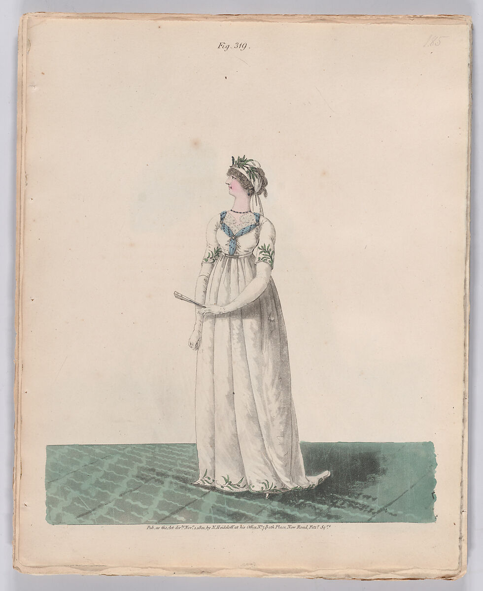 Gallery of Fashion, vol. VIII (April 1, 1801 - March 1 1802), Nicolaus Heideloff (German, Stuttgart 1761–1837 The Hague), Illustrations: etching and engraving (hand colored)