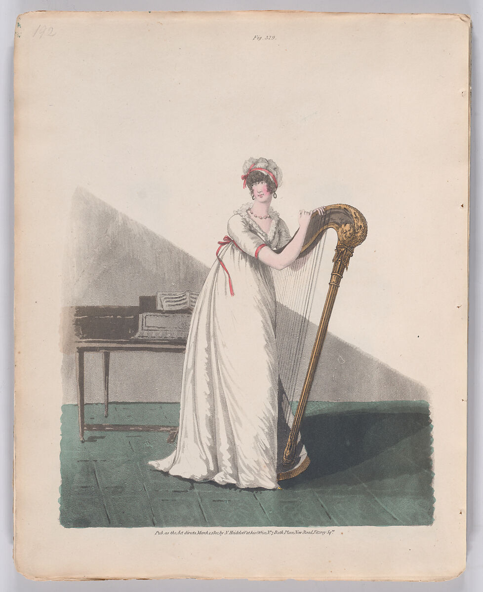 Gallery of Fashion, vol. VIII (April 1, 1801 - March 1 1802), Nicolaus Heideloff (German, Stuttgart 1761–1837 The Hague), Illustrations: etching and engraving (hand colored)