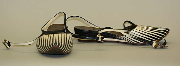 Shoes, Andrea Pfister (French, born Italy, 1942), leather, Italian 