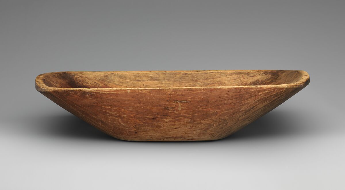 Bowl, Isaac N. Youngs (1793–1865), Wood; Poplar, American, Shaker 