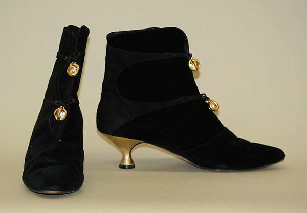 Ensemble, Todd Oldham (American, born 1961), (a, b) silk; (c, d) silk, leather, glass, American