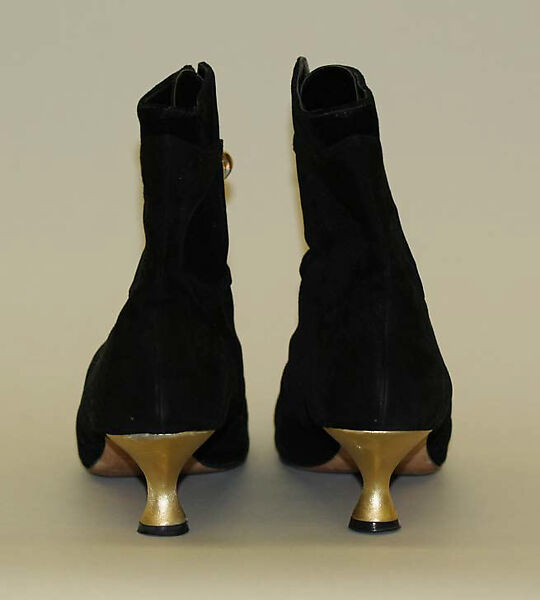 Ensemble, Todd Oldham (American, born 1961), (a, b) silk; (c, d) silk, leather, glass, American