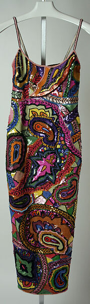 Ensemble, Todd Oldham (American, born 1961), (a) rayon, silk, plastic; (b) silk, leather, American 