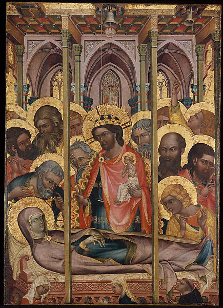 Virgin and Child Enthroned, Bohemian Painter (active Prague, 1340s), Oil(?) and gold on wood