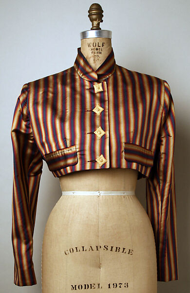 Ensemble, Todd Oldham (American, born 1961), (a) synthetic fiber, plastic; (b) silk, American