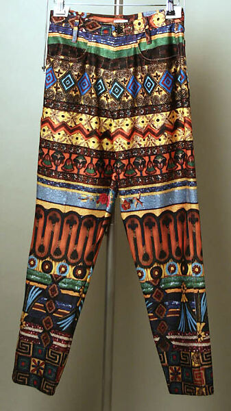 Ensemble, Todd Oldham (American, born 1961), (a, c) polyester, lycra; (b) synthetic fiber, American