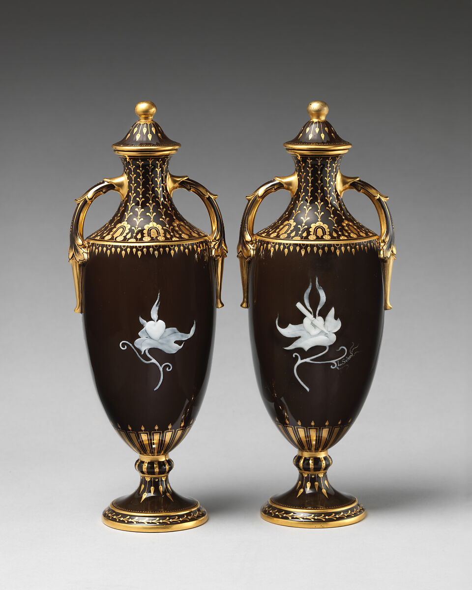The Half and The Whole (one of a pair), Minton(s) (British, Stoke-on-Trent, 1793–present), Bone china with pâte-sur-pâte decoration and gilding, British, Stoke-on-Trent, Staffordshire
