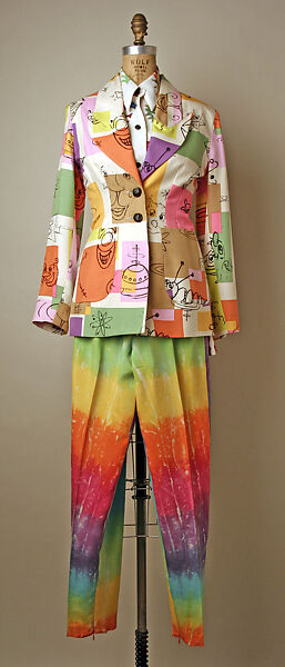 Ensemble, Todd Oldham (American, born 1961), (a) silk; (b) synthetic; (c) silk, American 