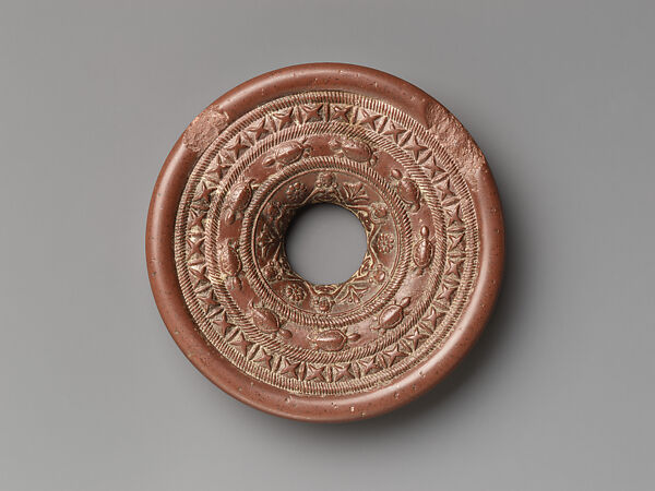 Ring-stone with goddesses and turtles, Steatite, Northern India