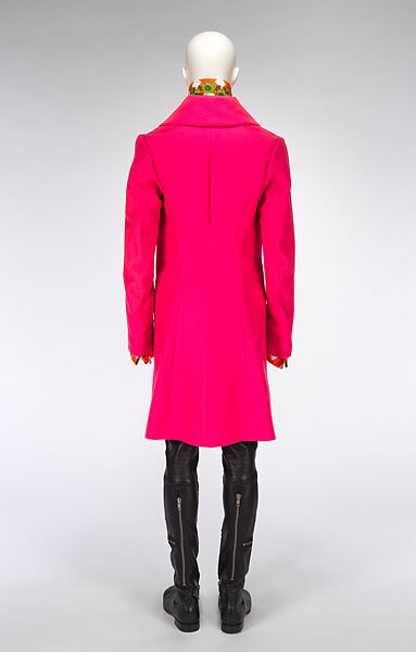 Ensemble, Walter Van Beirendonck (Belgian, born 1957), (a) wool, synthetic fiber, (b) cotton, plastic,  (c) cotton, (d) leather, metal, (e, f) leather, (g, h) metal, (i) plastic, wool, Belgian