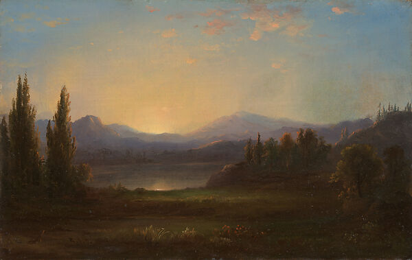 Lake Superior, Robert S. Duncanson (1821–1872), Oil on canvas, American 