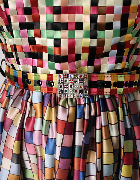 Ensemble, Todd Oldham (American, born 1961), (a, b) silk; (c, d) leather, American