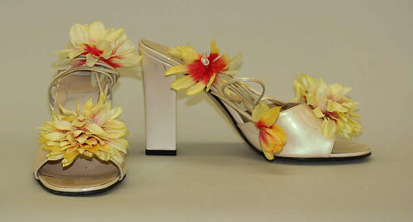 Ensemble, Todd Oldham (American, born 1961), (a) silk, linen, plastic; (b, c) leather, synthetic, American