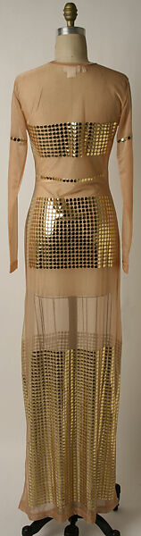 Ensemble, Todd Oldham (American, born 1961), (a) nylon/spandex blend, plastic; (b, c) leather, metal, American