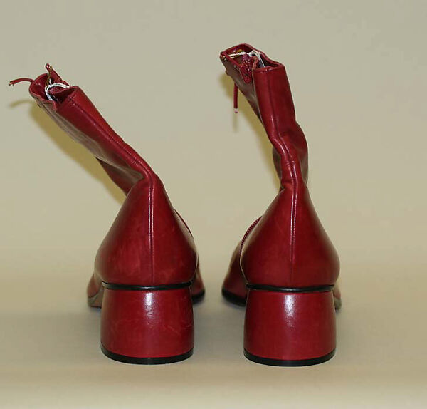 Ensemble, Todd Oldham (American, born 1961), (a) wool, synthetic; (b) wool; (c) silk; (d) rayon; (e, f) leather, American