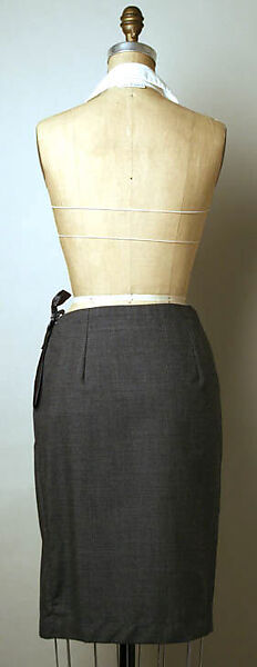 Ensemble, Todd Oldham (American, born 1961), (a) cotton; (b) wool blend; (c) leather, American