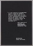 Primer (Twenty-One Demonstrations from A Theory of Sculpture [1969-1972]), Mel Bochner (American,  born Pittsburgh, Pennsylvania, 1940–2025), 21 screenprints and a colophon
