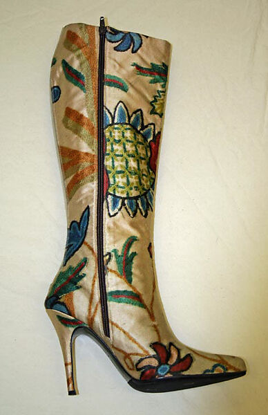 Ensemble, Todd Oldham (American, born 1961), (a) rayon; (b) wool blend; (c) silk; (d, e) silk, plastic, American