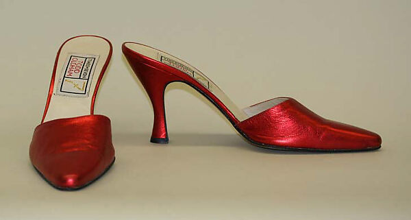 Ensemble, Todd Oldham (American, born 1961), (a) silk, plastic; (b, c) leather, American