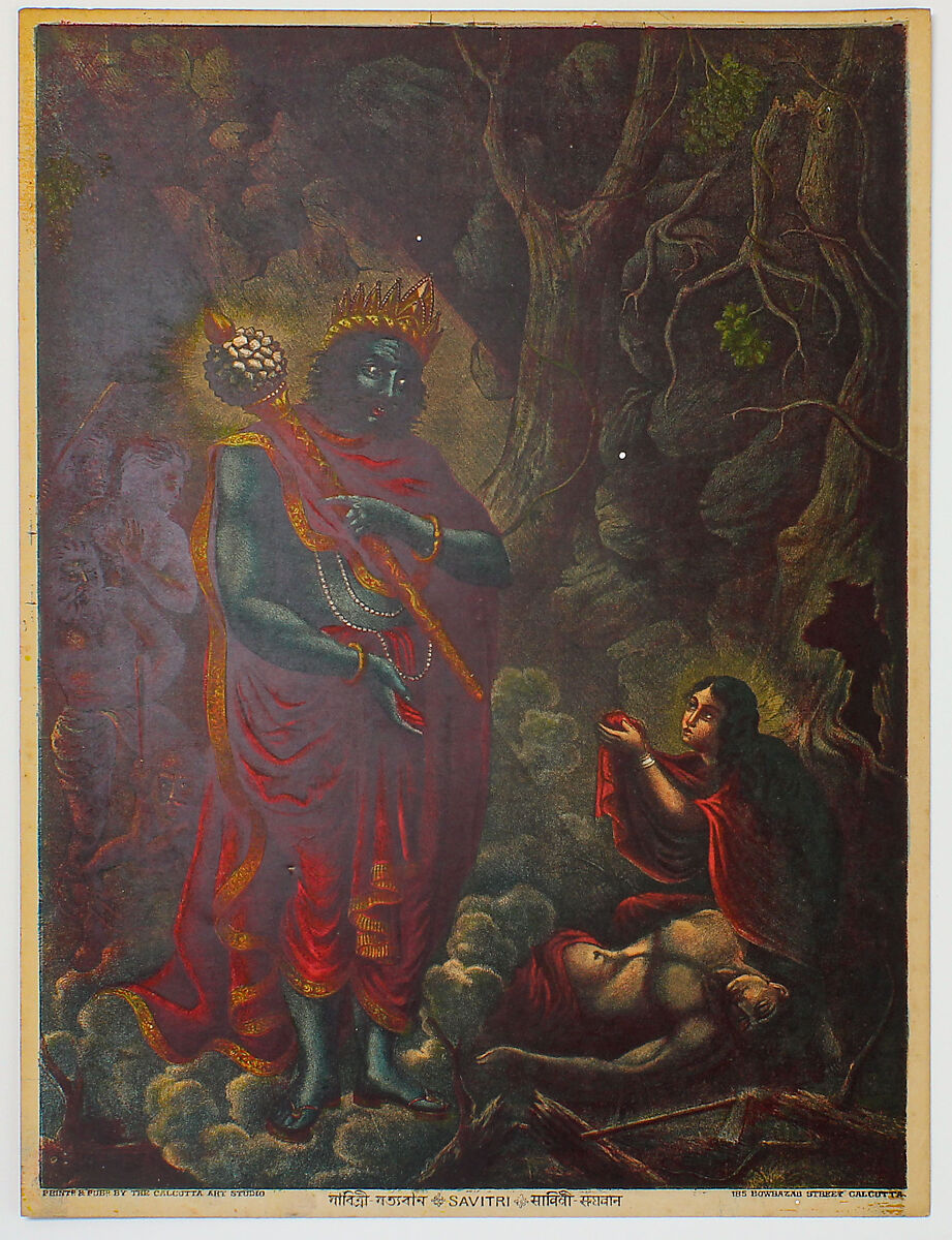 Savitri, Lithograph, India, West Bengal, Calcutta 