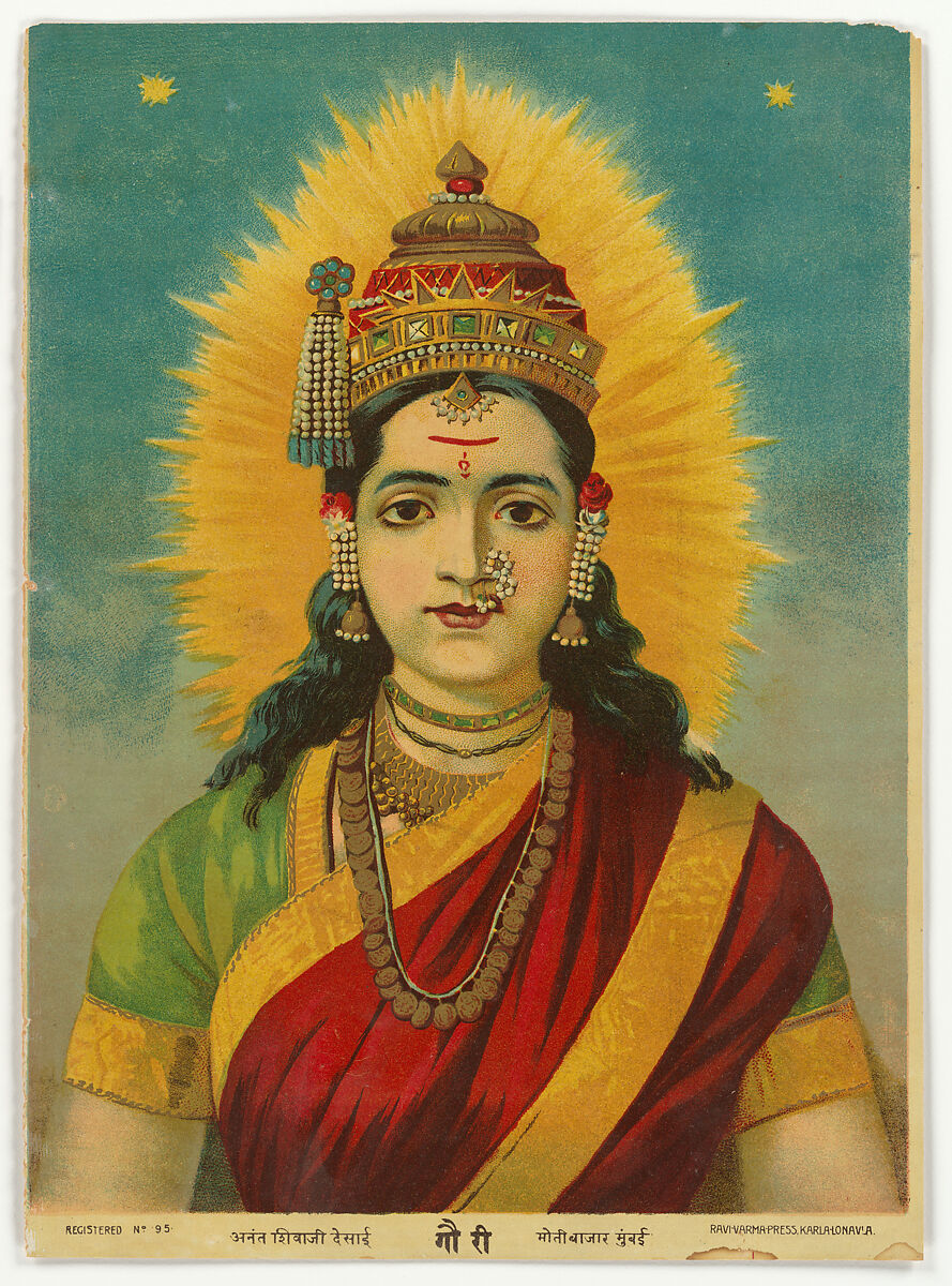 Gauri, Lithograph, varnish, India, Maharasthra, Pune 