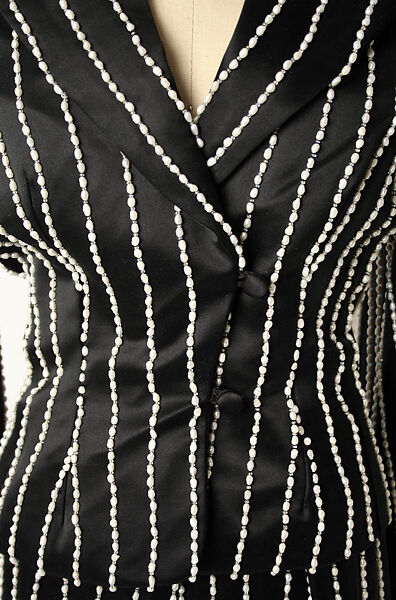 Evening ensemble, Todd Oldham (American, born 1961), (a, b) silk, fresh water pearls, American