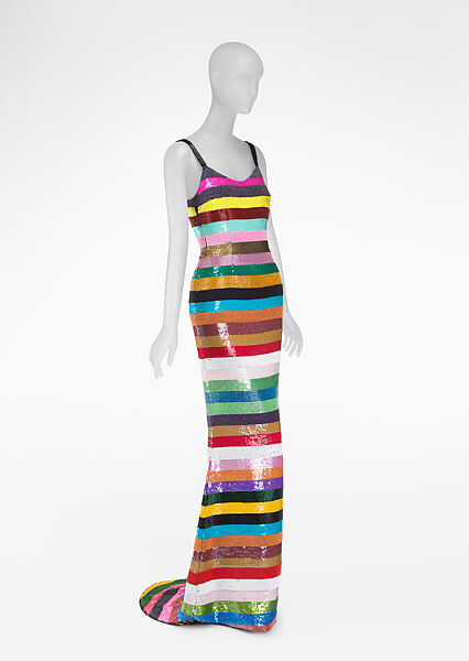 Evening dress, Todd Oldham (American, born 1961), synthetic, plastic, American