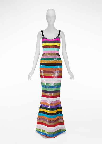 Evening dress, Todd Oldham (American, born 1961), synthetic, plastic, American 