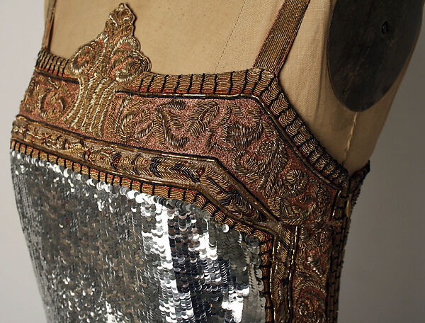 Dress, Todd Oldham (American, born 1961), silk, various metal elements (silver, brass, copper, bronze, gold-plated metal), plastic, American