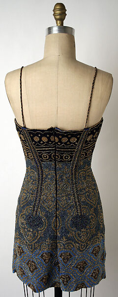 Dress, Todd Oldham (American, born 1961), linen, silk, plastic, American