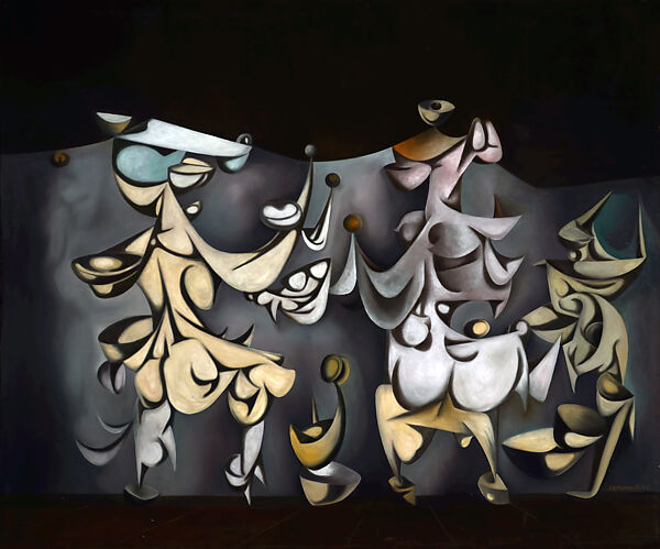 Pas de deux (Amanecer) (Pas de Deux [Dawn]), Luis Maisonet Crespo (Puerto Rican, Hatillo 1925–2019 San Juan), Oil on canvas 
