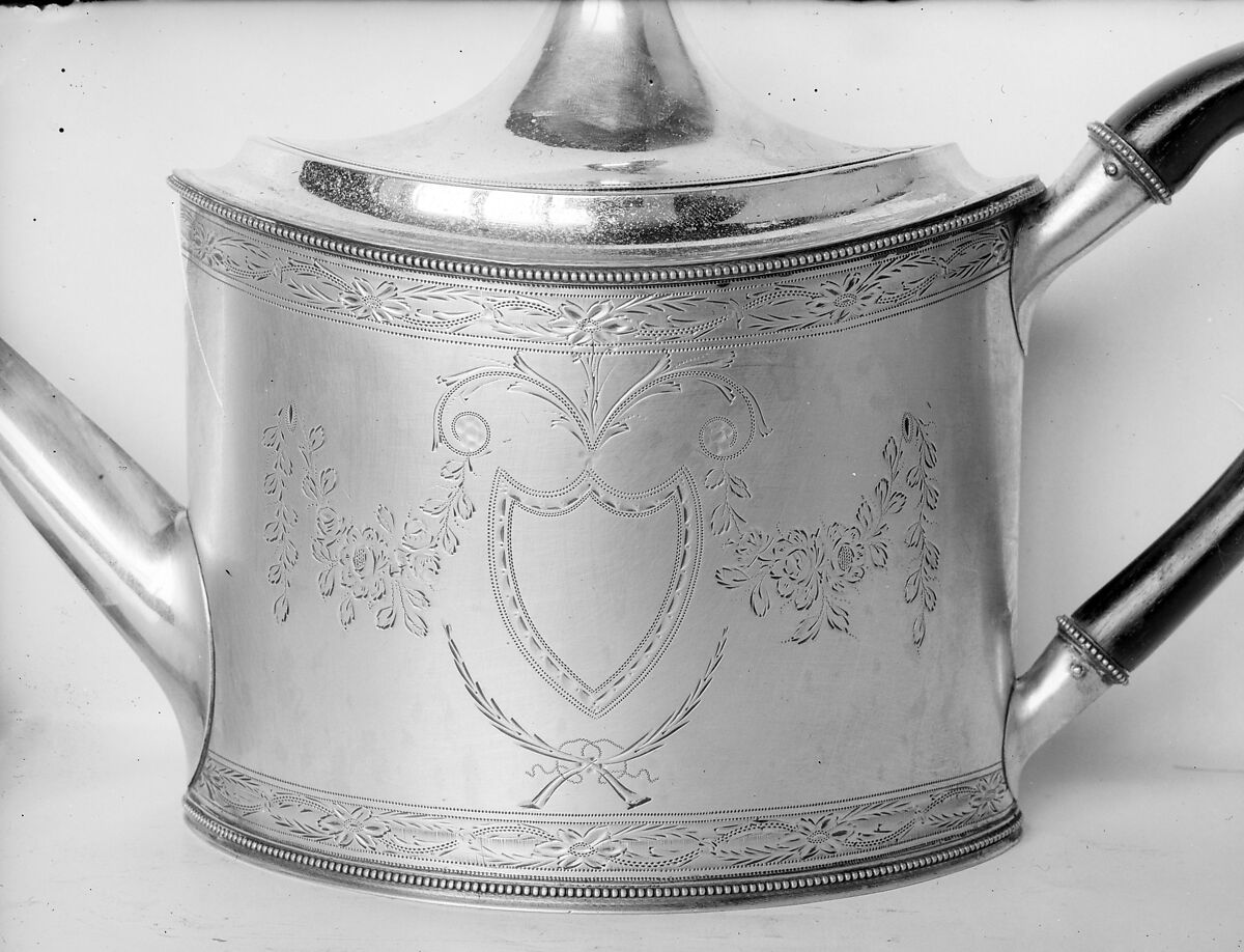 Teapot, John A. Schanck (New Jersey 1774–1864 New Jersey), Silver, American