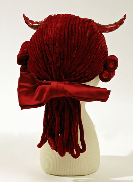 Fancy dress costume, Brooks Costume Company (American), (a) acetate, rayon, nylon
(b,c) silk
(d) rayon
(e, f) cotton
(i) rayon
(j) plastic, American