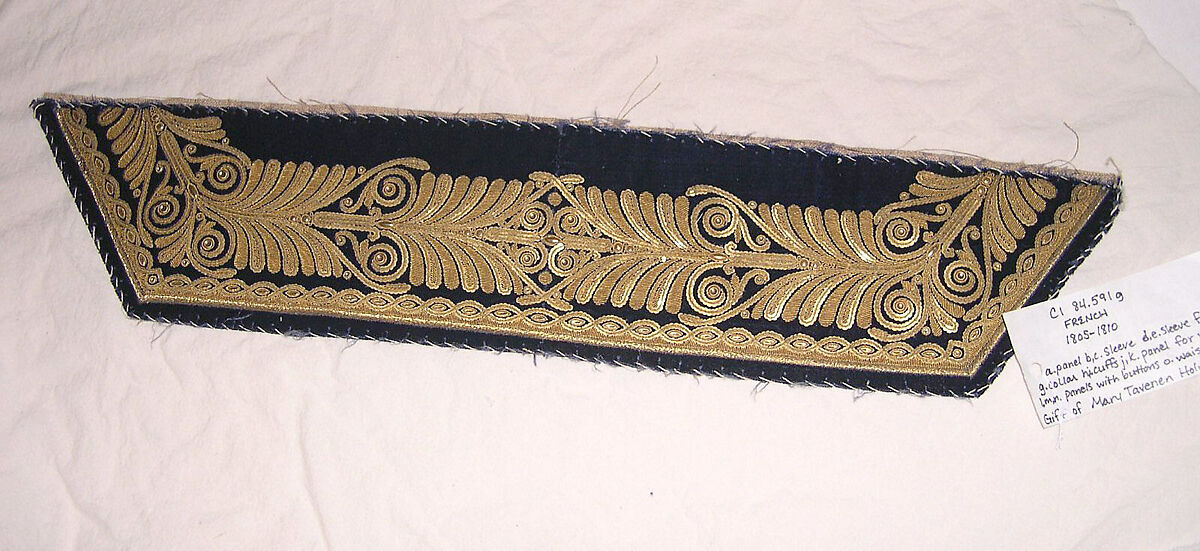 Habit à la disposition, silk, metal thread, cotton, French