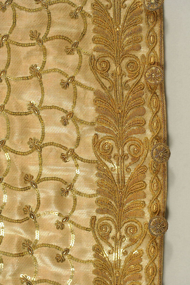 Habit à la disposition, silk, metal thread, cotton, French