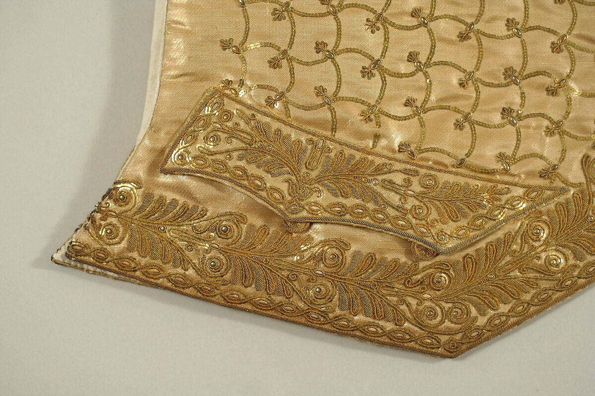 Habit à la disposition, silk, metal thread, cotton, French