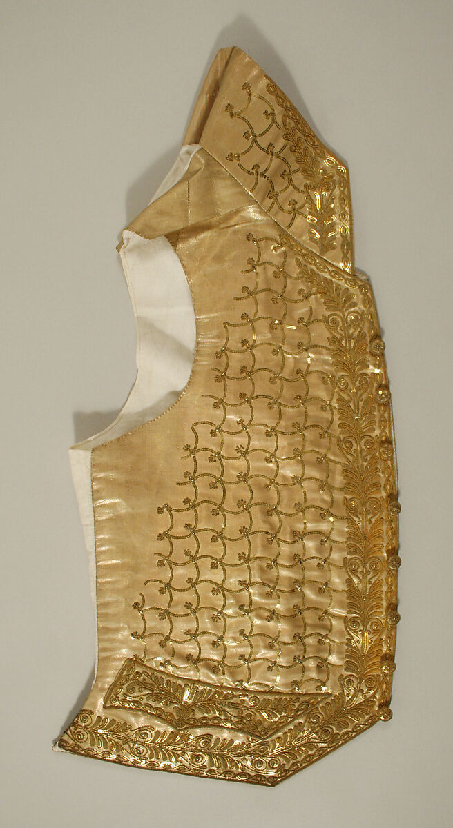 Habit à la disposition, silk, metal thread, cotton, French