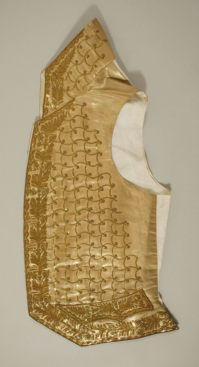 Habit à la disposition, silk, metal thread, cotton, French