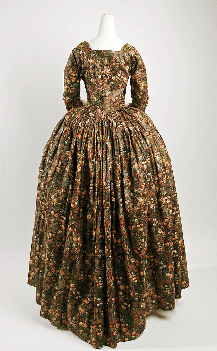 Robe à l'anglaise, cotton, British