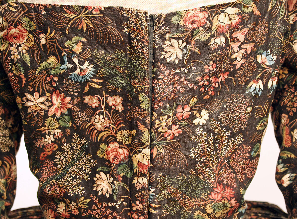 Robe à l'anglaise, cotton, British