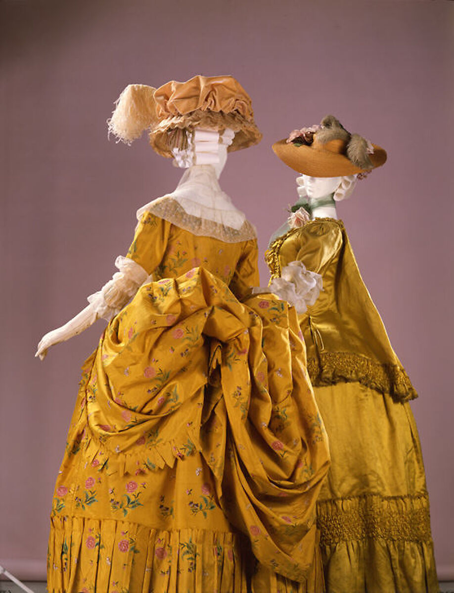 Robe à la Polonaise, silk, American