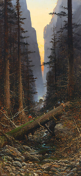 A Disputed Passage [in the Days of '46], Jules Tavernier  American, born France, Oil on canvas, American