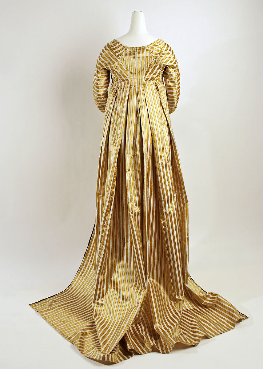 Dress, silk, British