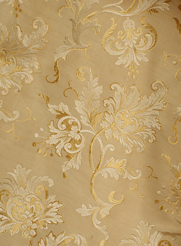 Dinner dress, Maison Vignon (French, active ca. 1850–ca. 1910), silk, glass, French